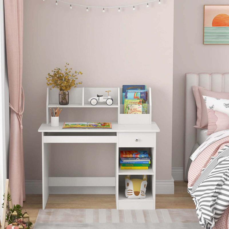 Wayfair white desk with hutch online